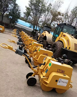 Rouleau compresseur à double tambour à marche arrière haute efficacité de 800 kg avec prix direct d'usine en Chine