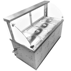 Oferta Caliente Calentador de Comida Eléctrico para Comida Rápida Exhibidor Comercial Baño María para Buffet - Product Image 4