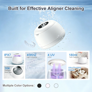 Máquina de Limpieza Ultrasónica Smile Find - Limpieza Dental, Protector Bucal, Alineadores, Brackets, Cabezales de Cepillo de Dientes, Limpiador de Joyas - Product Image 3