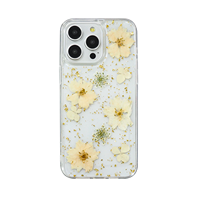 Coque de téléphone transparente antichoc magnétique en TPU+PC avec paillettes florales brillantes pour iPhone 17 16 15 Pro Max 14 13 12 Luxe
