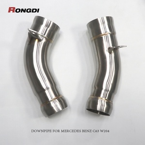 High Performance Racing Downpipe Exhaust for 2016 Mercedes-Benz C63 C63S AMG W205 V8 4.0TT M177 Downpipe - Product Image 3