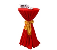 Couverture de table de mariage nappes en gros nappe de cocktail d'exposition nappe de couleur unie circulaire