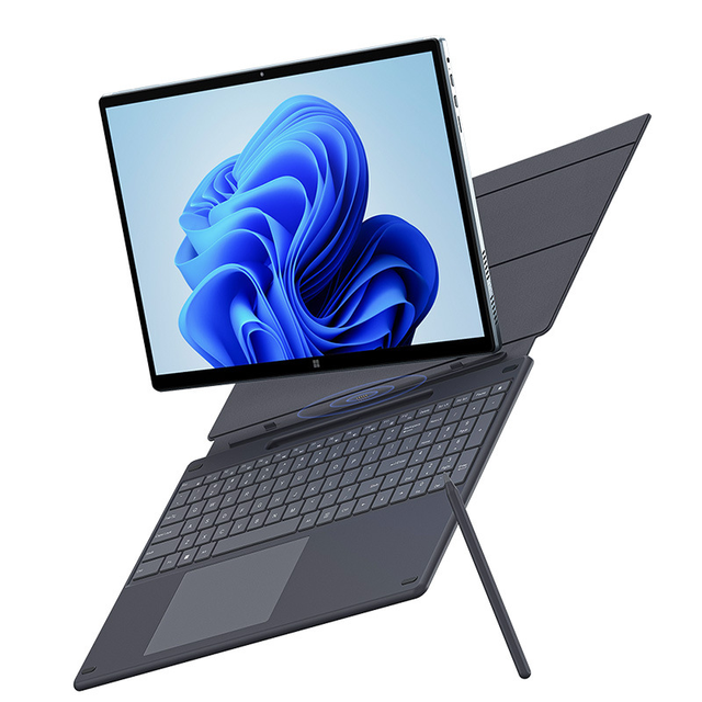 New Design Popular 14 Inch Laptop Tablet PC  2in1 Tablet Portable with 7 Color Backlit Keyboard