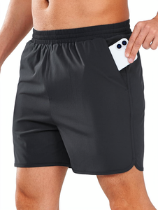 Shorts de bain vintage pour hommes, légers, en polyester, séchage rapide, avec poches, imprimé numérique, en spandex et nylon, avec cordon de serrage - Product Image 1