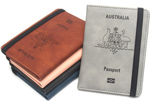 ปกหนัง PU สำหรับพาสปอร์ตเดินทางออสเตรเลีย พร้อมช่องใส่บัตร  สกรีนโลโก้ได้ - Product Image 5