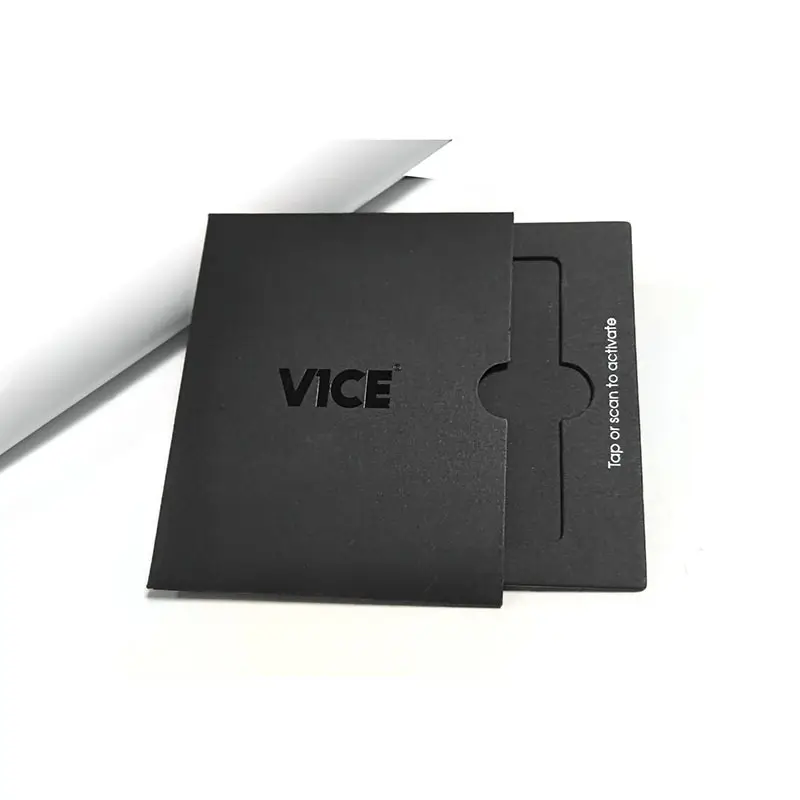 Benutzer definierte gedruckte Creative Paper Vip Mitglieds karte Umschlag Schieber Schublade Kreditkarte VIP Geschenk karte Verpackungs box