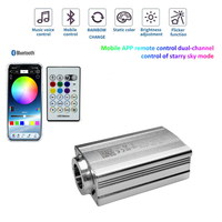 Premium Auto-Dachhimmel LED-Sternenhimmel APP-Fernbedienung RGBW Leuchtende Glasfaser Dimmbare Sternenlicht-Dekorationssets für Autoinnenräume