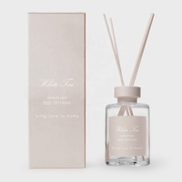 Ensemble cadeau diffuseur à bâtonnets 250 ml avec étiquette personnalisée, bouteille en verre vide, emballage de luxe sur mesure avec couvercle à vis – Vente en gros