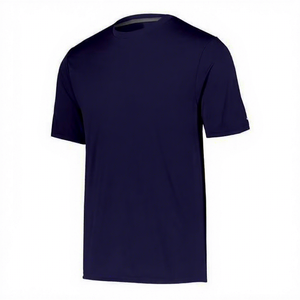 Camiseta de Manga Corta para Hombre, Cuello Redondo, Color Azul, Corte Regular, Secado Rápido, Color Sólido, Informal, Tejido de Punto, Poliéster, Rendimiento - Product Image 3