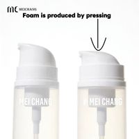 Botol Pompa Busa Tanpa Udara 50ml 80ml 100ml PP Tekan-untuk-Busa Kemasan Kosmetik untuk Pembersih Mousse Serum