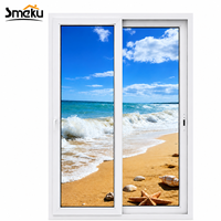 Ventana Corredera de Vinilo PVC con Perfil Transparente, Resistente a la Intemperie y al Sonido, de Tamaño Personalizado, Simple o Doble, Moderna, para Sala de Estar de Apartamento