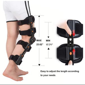 Attelle de genou articulée réglable HKJD pour la rééducation post-opératoire, stabilisateur et immobilisateur orthopédique médical - Product Image 2