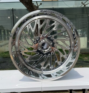 Jantes de camion forgées en alliage LZT-2774 polies 22X12 24X12 24X14 26X14 26X16 8x180 8X6.5 6x139.7 6X5.5 pour Silverado 1500 2500 <span class=keywords><strong>3500</strong></span> - Product Image 3