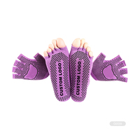 RJ-II-1080 Logo personnalisé Chaussette à 5 orteils Chaussettes en coton à cinq orteils Chaussettes à cinq doigts