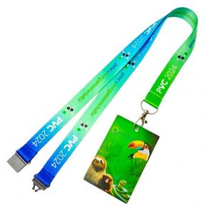 Lanyards Personalizados al por Mayor con Sublimación de Logotipo, Lanyards Deportivos de Poliéster para Teléfono Móvil y Tarjeta de Identificación - Product Image 1