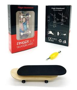 Professionnel érable doigt planche à roulettes roulement roue <span class=keywords><strong>Mini</strong></span> Double bascule créatif bureau <span class=keywords><strong>jouet</strong></span> en bois - Product Image 1