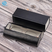 Étui à lunettes carré magnétique fait main pour lunettes de soleil et de vue, avec emballage personnalisé et logo sur mesure