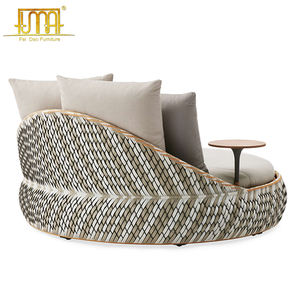 Muebles de ratán para exteriores, cama de luz de Luna, de resina, para playa - Product Image 6