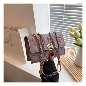 2024 nuevos bolsos de lujo para mujer, bolsos de diseñador de Color sólido con una sola Correa, forro de PU, bolso de mano para mujer al por mayor - Product Image 3
