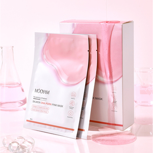 Masque rose anti-âge à l'ADN de saumon PDRN, marque privée, nourrissant et hydratant, améliore l'élasticité et la texture de la peau, masque visage OEM - Product Image 5
