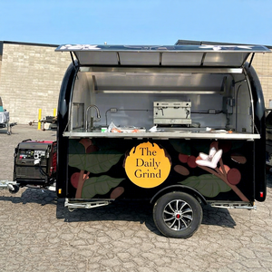 Specially Customized Style Coffee Cart Dining Car/towed Mobile Dining Car Portable High-quality Trolley Car - Product Image 1