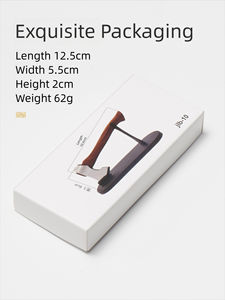 فأس صغير للزينة، أداة يدوية للاستخدام الخارجي بمقبض خشبي وشفرة مزدوجة من الفولاذ المقاوم للصدأ، حافة قطع 3 سم، مطرقة للتسلق والرحلات - Product Image 5