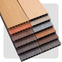 Haute qualité étanche WPC Composite platelage Grain de bois gaufrage profond Anti-pourri extérieur vinyle planche revêtement de sol extérieur