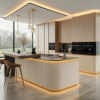 Armoires de cuisine de style italien de haute qualité, design de maison entière de haute qualité, armoires de cuisine prêtes à l'emploi