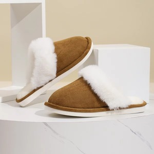 Chaussons doux pour femmes en forme <span class=keywords><strong>de</strong></span> patte <span class=keywords><strong>de</strong></span> chat, chauds en peluche pour l'hiver, mignons, pour la maison, la chambre à coucher, confortables, semelle intérieure en PVC, bout fermé, antidérapants - Product Image 6