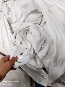 Riciclaggio di cotone straccia di tessuto tessile pulitura di cotone bianco stracci pulizia industriale stracci asciugamano 100% stracci di cotone per la pulizia - Product Image 3