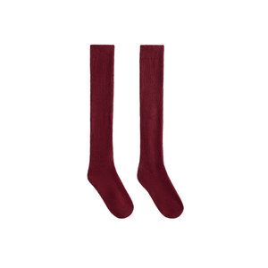 Chaussettes hautes antidérapantes en coton bleu pour hommes, tricotées, couleur unie, style classique, automne, du Bangladesh - Product Image 4