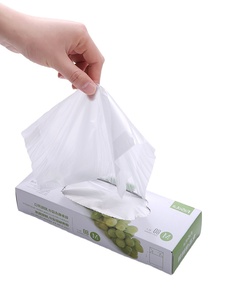 Sacs en plastique transparents biodégradables LDPE HDPE à soufflets latéraux pour fruits et légumes, pour supermarchés et expositions, en rouleau - Product Image 1