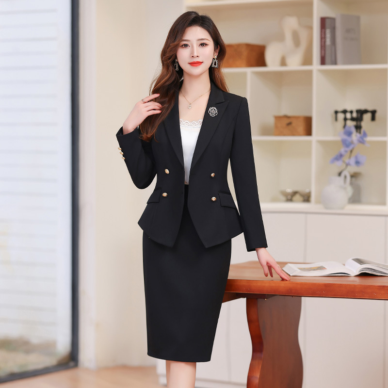 black suit dress