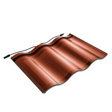 Monocrystalline Silicon Solar Roof Tiles Double-glass 3 Curved 25-32W 45W BIPV Eco-friendly House Renovation for European Market - Product Image 4
