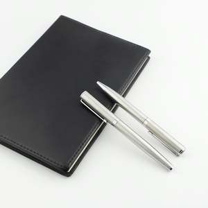 Bolígrafo de Metal Plateado de Alta Calidad con Escritura Fluida, Bolígrafo de Lujo de Acero Mate con Logotipo de Marca de Relojes Personalizado para Regalos Corporativos - Product Image 2