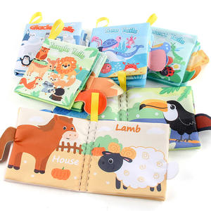 Livre de jouets pour enfants d'approvisionnement d'usine 0-3 ans éducation précoce bébé livre en tissu lavable déchirure livres d'images - Product Image 3