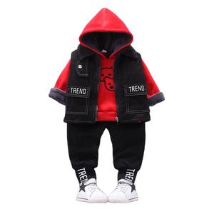 Ensembles de vêtements en coton pour garçons : Pantalons, gilets et sweats à capuche de printemps, vente en gros du marché chinois - Product Image 1