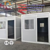 Petite maison mobile pliable en acier, conteneur pliable pas cher