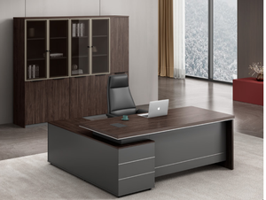Mesa de Oficina Moderna en Forma de L con Retorno Lateral, Muebles de Oficina, Venta Caliente - Product Image 1