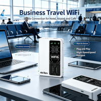 Router WiFi 4G Portátil - Dispositivo Mifi Inalámbrico, Punto de Acceso Móvil de Alta Velocidad, Batería Recargable, Admite Conexión de Múltiples Dispositivos
