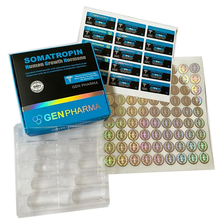 VX-354 Custom Human Growth 10iu Hgh Pharma Lab Vial Box Packaging For Injection
