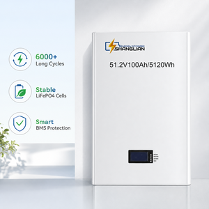51.2V 100Ah 5120Wh Solar LiFePO4 <b>Battery</b> Wall <b>Mounted</b> Home Storage 6000 Cycles Smart BMS Cloud Control EU Stock Custom <b>Battery</b> - Product Image 6