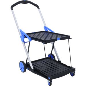 DB 2-Tier Collapsible Utility <b>Cart</b> Multi-Use Functional <b>Shopping</b> <b>Cart</b> Baskets Practical and Portable Collapsible <b>Cart</b> - Product Image 5