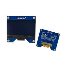 Pantalla OLED GJD de 1.54 Pulgadas, Resolución 128*64, Interfaz I2C, Módulo Controlador SSD1309 con Colores Blanco/Azul, 3V/5V, 4 Pines