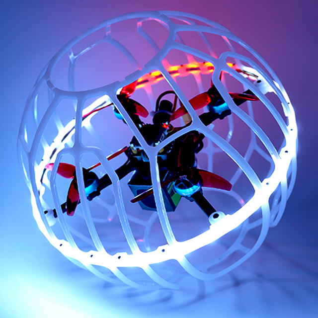 Beginner DIY Sports Drone Brushless Motor LED Lights Hand Altitude Hold Mode Aerial Football Goal-Scoring Science Education