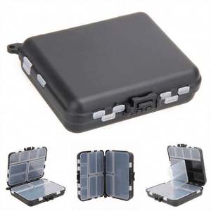 Topline 12X10x3cm Caja negra Caja de almacenamiento de Señuelos de Pesca Caja de señuelos extraíble Accesorios de pesca al aire libre - Product Image 2