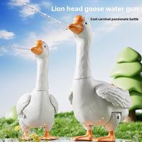 Pistolet à eau en plastique sans BPA, à pression manuelle, avec tête de lion amusante, pour enfants, idéal pour les jeux interactifs et les farces en extérieur