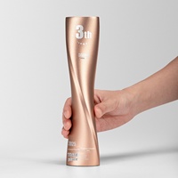 Trophée Classique en Métal Argenté Personnalisable – Cadeau d'Affaires Créatif avec Impression de Logo et Gravure Laser – Décoratif Haut de Gamme