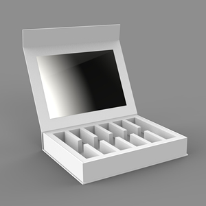 Customize Logo Printed Luxury Magnetic Lid Storage Box Cosmetics Packaging Gift Box with mirror or without mirror