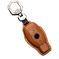Porte-clés de voiture en cuir avec anneau de chaîne pour Mercedes Benz W203 W210 W211 W124 W202 W204 AMG, accessoires